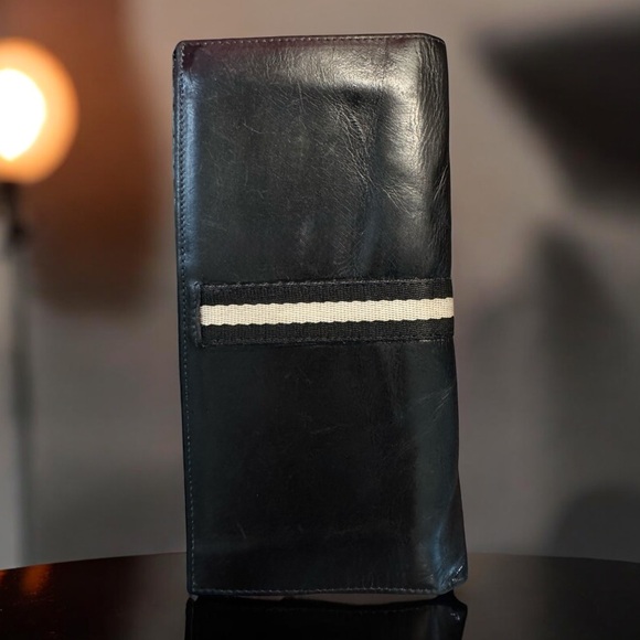 BALLY | Black Calfskin Ribbon Continental Wallet - Picture 2 of 16
